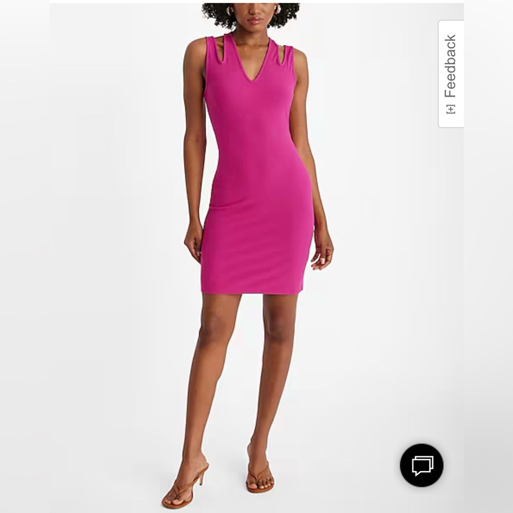 Ribbed V-Neck Sleeveless Double Strap Mini Sheath Dress
